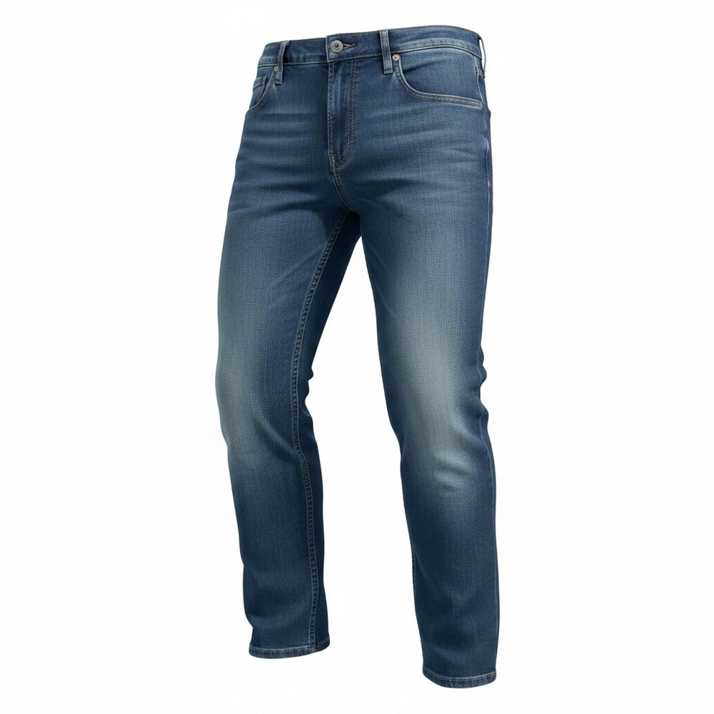 Lucky Brand 221 Straight Leg Mens Jeans 34x34 Medium Wash Blue Denim Stretch